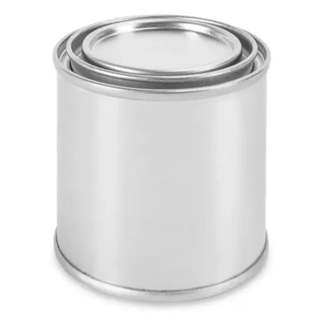 125ml Silver Paint Tin ( Unlabeled or Custom Label)